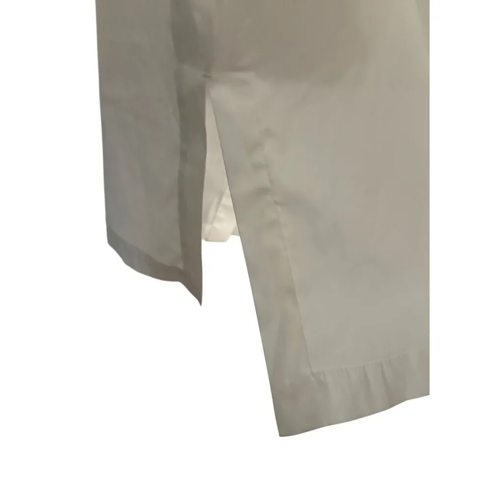 NWT Chico’s Poplin RUFFLE FRONT TUNIC White